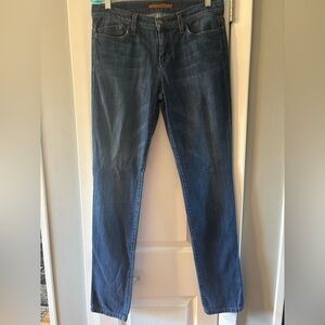 Joe’s Jeans Women’s Size 28 Straight Leg Mid Rise Dark Wash Stretch Denim